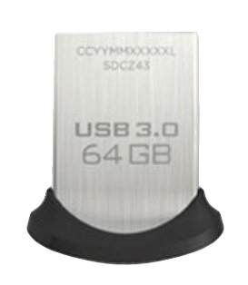 SanDisk Ultra Fit USB flash drive 64 GB USB Type-A 3.2 Gen 1 (3.1 Gen