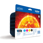 Brother LC-980VALBPRF Ink cartridge multi pack Bk,C,M,Y Blister Radio Frequency 360pg + 3x260pg Pack=4 for Brother DCP 145 C