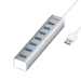 mBeat ® 7-Port USB 3.0 Powered Hub - USB 2.0/1.1/Aluminium Slim Design Hub with Fast Data Speeds (5Gbps) P