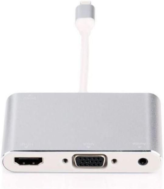 Image of Microconnect LIGHT-HUB4 interface hub Lightning 480 Mbit/s Silver