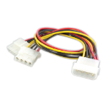 Videk Internal 4 Way M to 2 x F Power Splitter Cable -