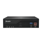 Shuttle Slim PC DH770 , S1700, 2x HDMI, 2x DP , 2x 2.5G LAN, 2x COM, 8x USB, 1x 2.5", 2x M.2, 24/7 permanent operation, incl. VESA