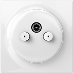 Fibaro Walli N socket-outlet R/TV+SAT White