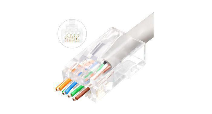 Lanview LVN125306 wire connector RJ45 Transparent