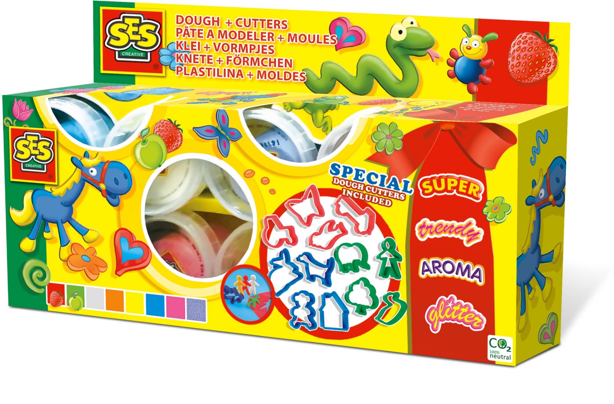 SES Creative Dough mania 8x90gr with cutters