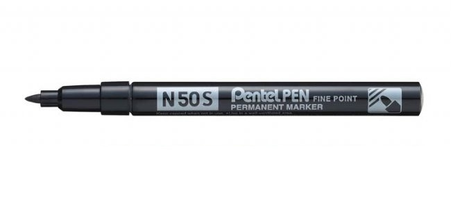 Image of Pentel N50S marker 1 pc(s) Black Bullet tip