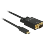 DeLOCK 85261 video kabel adapter 1 m USB Type-C VGA (D-Sub) Zwart