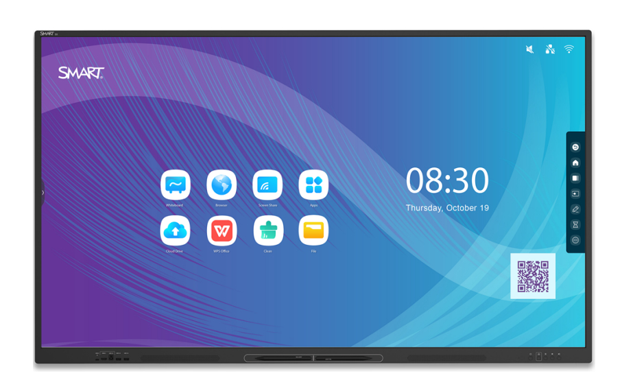 SMART Technologies SBID-GX186-V2 Signage Display Interactive flat panel 2.18 m (86") LED Wi-Fi 400 cd/m² 4K Ultra HD Black Touchscreen Android 11