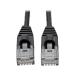 Tripp Lite N261-S02-BK networking cable Black 23.6" (0.6 m) Cat6a U/UTP (UTP)