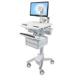 Ergotron StyleView Aluminium, Grey, White Flat panel Multimedia cart