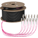 EFB Elektronik O8342S160OM4 InfiniBand/fibre optic cable 160 m 12x LC U-DQ(ZN) BH Beige, Black