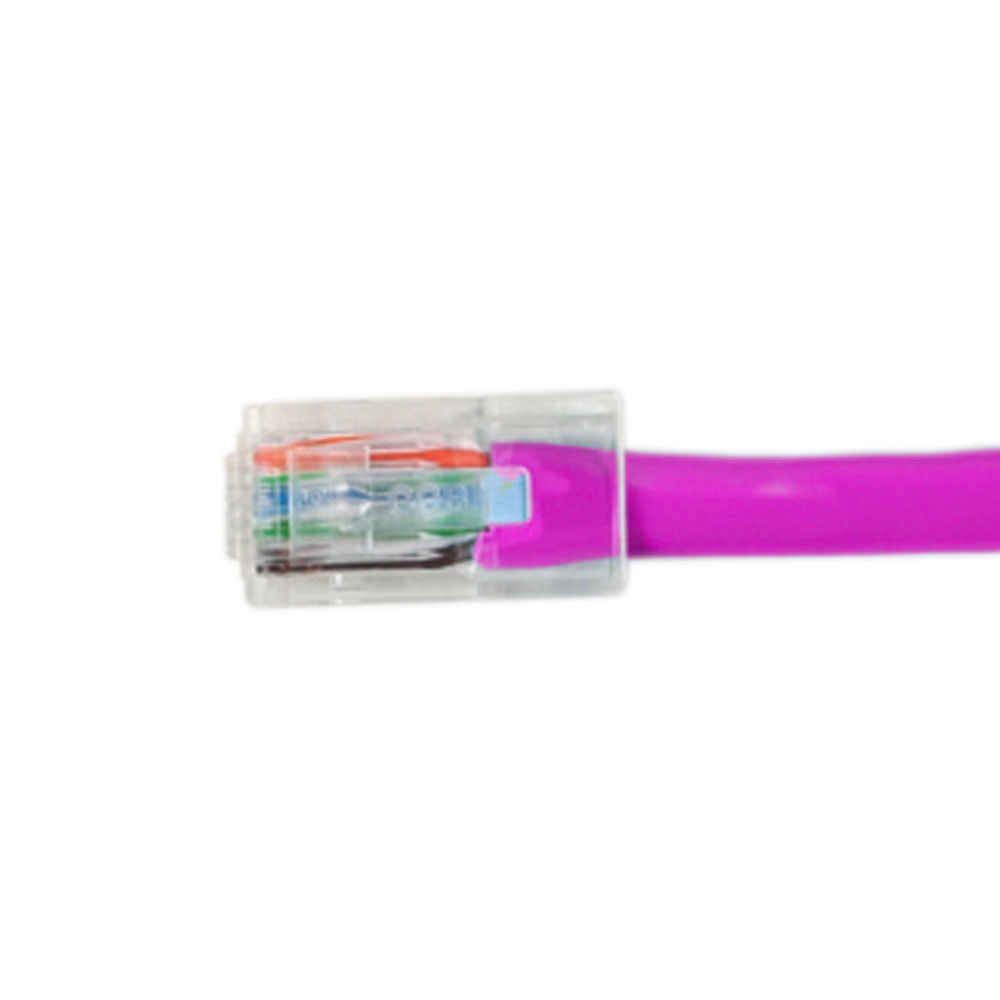 Videk Unbooted Cat6 UTP RJ45 to RJ45 Patch Cable Pink 3Mtr