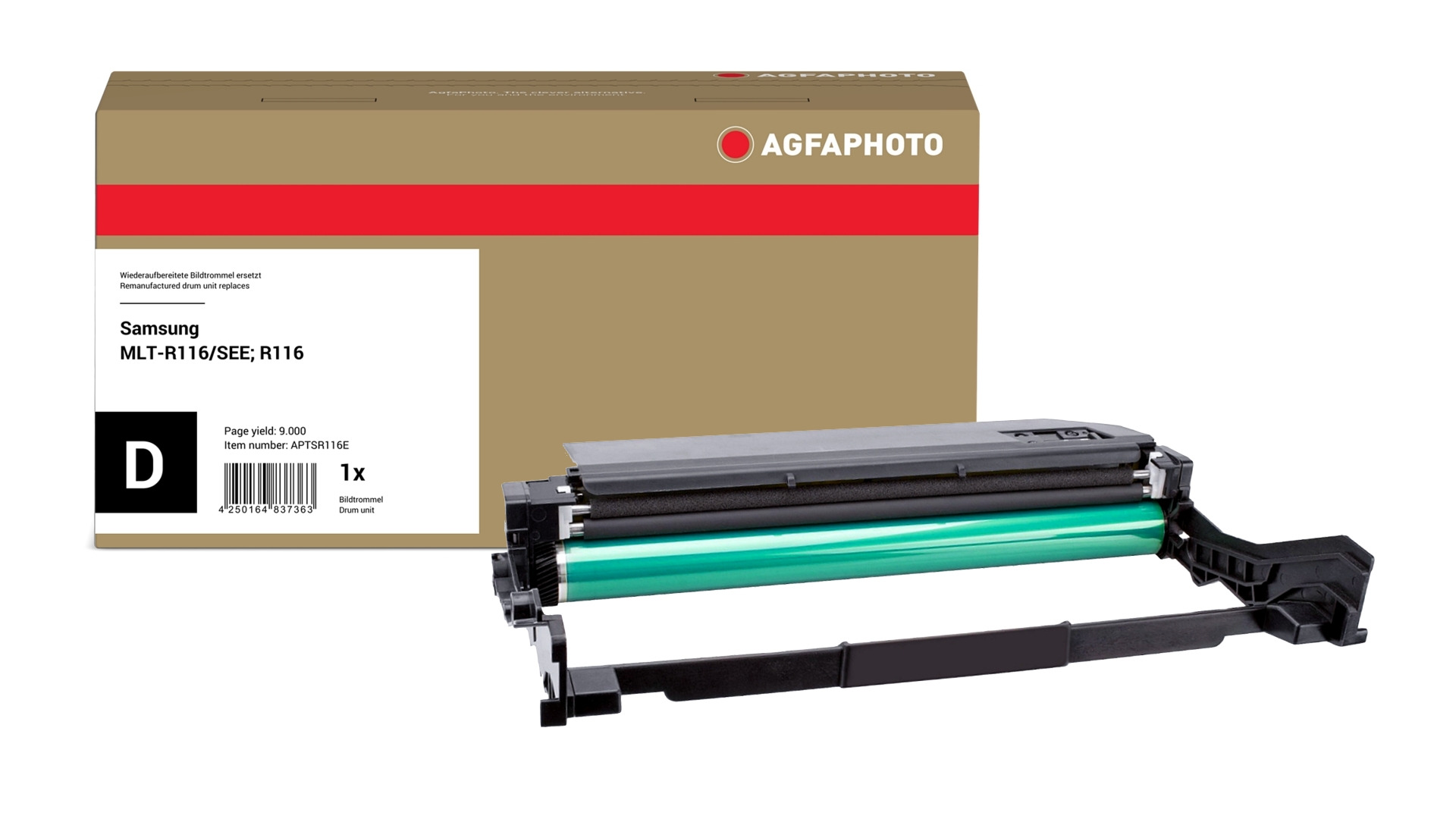 AgfaPhoto Compatible Drum Unit. Replacement for Samsung MLT-R116/SEE.