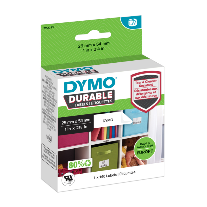 Image of DYMO LabelWriter Durable Labels - 25 x 54mm