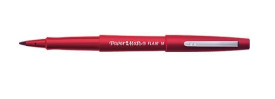 Image of Papermate Flair fineliner Medium Red 12 pc(s)