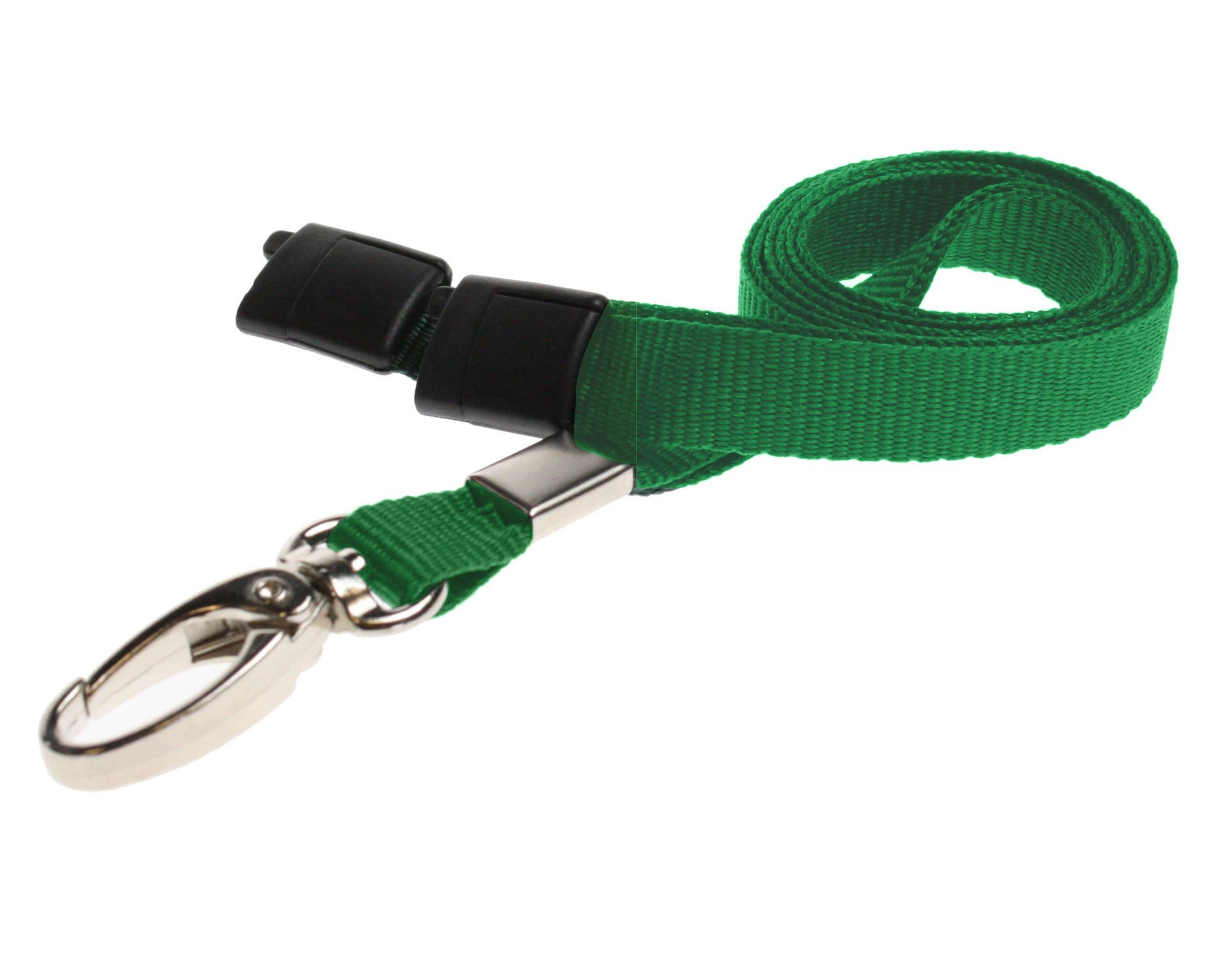 Digital ID 10mm Recycled Plain Light Green Lanyards Lobster Clip (Pack