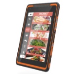 Advantech AIM-35 64 Go 20,3 cm (8") Intel Atom® 4 Go Wi-Fi 4 (802.11n) Windows 10 IoT Enterprise Noir, Orange