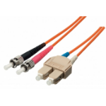 Equip ST/SC Fiber Optic Patch Cable, OS2, 3m