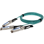AddOn Networks Q56-2Q56-200GB-AOC1M-AO InfiniBand/fibre optic cable 1 m QSFP56 2x QSFP56 AOC Aqua colour