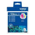 Brother LC536XXL3PK ink cartridge 3 pc(s) Original Extra (Super) High Yield Cyan, Magenta, Yellow