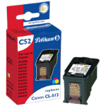 Pelikan 4105738/C52 Printhead cartridge color, 3x349 pages 6ml Pack=3 (replaces Canon CL-513) for Canon Pixma MP 240