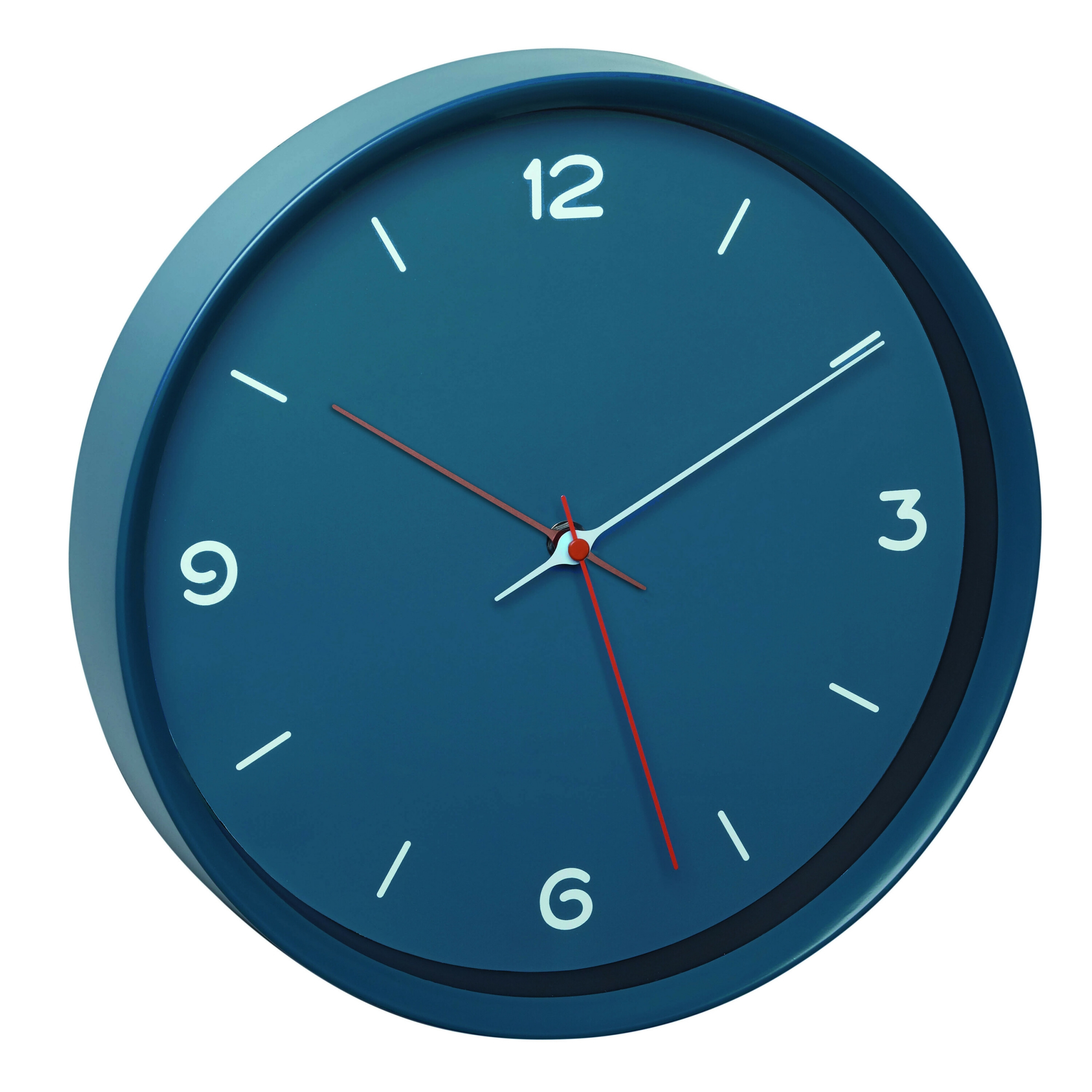Image of TFA-Dostmann Analogue wall clock - AA - 1.5 V - Blue - Plastic -...