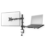 Nedis MMSISNB110BK monitor mount / stand 81.3 cm (32") Black Desk