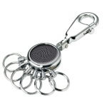 TROIKA BLACK VISION Key ring Black, Silver