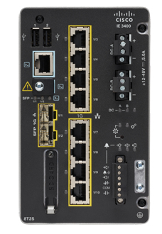 Image of Cisco Catalyst IE3400 Managed L2 Gigabit Ethernet (10/100/1000) Black