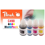 Peach PI100-438 inktcartridge 4 stuk(s) Compatibel Zwart, Cyaan, Magenta, Geel