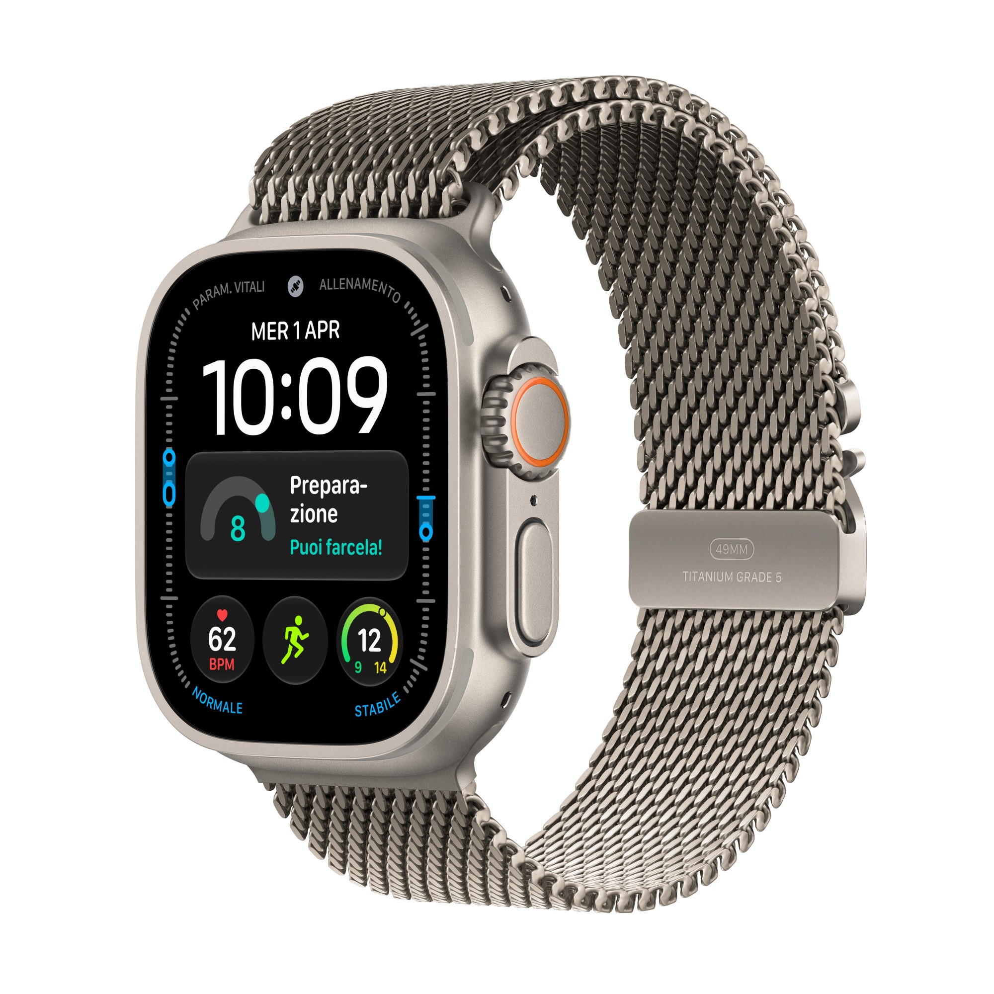 Apple Watch Ultra 4 GPS + Cellular 49mm Natural Titanium Case with Nat