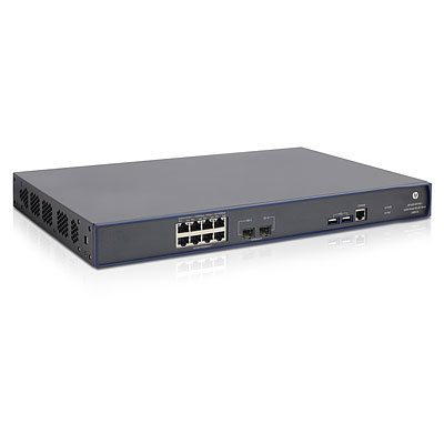 Hewlett Packard Enterprise 830 8-port PoE+ Unified Wired-WLAN Managed L3 Gigabit Ethernet (10/100/1000) Black 1U Power over Ethernet (PoE)