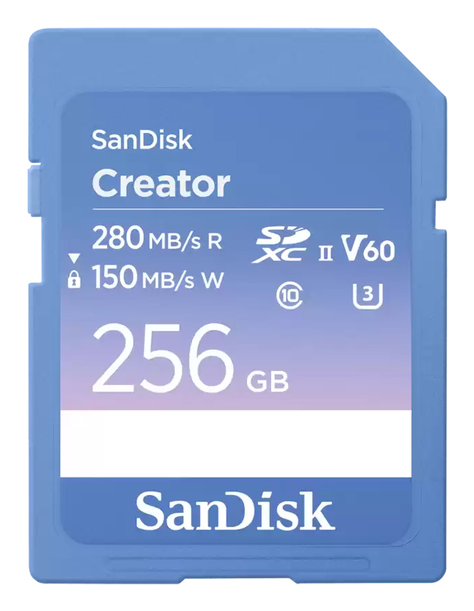 SanDisk Creator 256 GB SDXC UHS-II Class 10