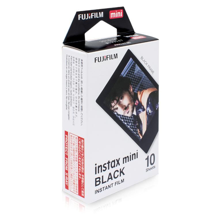Fujifilm Instax Mini Instant Photo Film - Black - Pack of 10