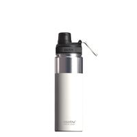Image of Asobu Alpine Flask - 530 ml - Hiking - White - Stainless steel -...