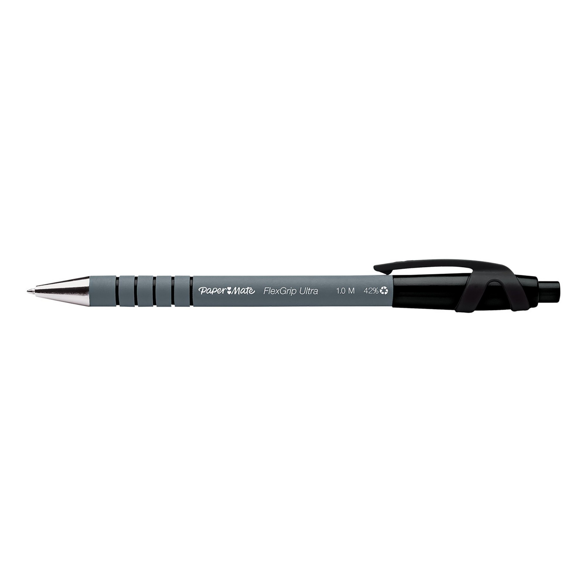 PaperMate Flexgrip Ultra Retractable Ballpoint Pen Medium Black (Pack of 12) S0190393