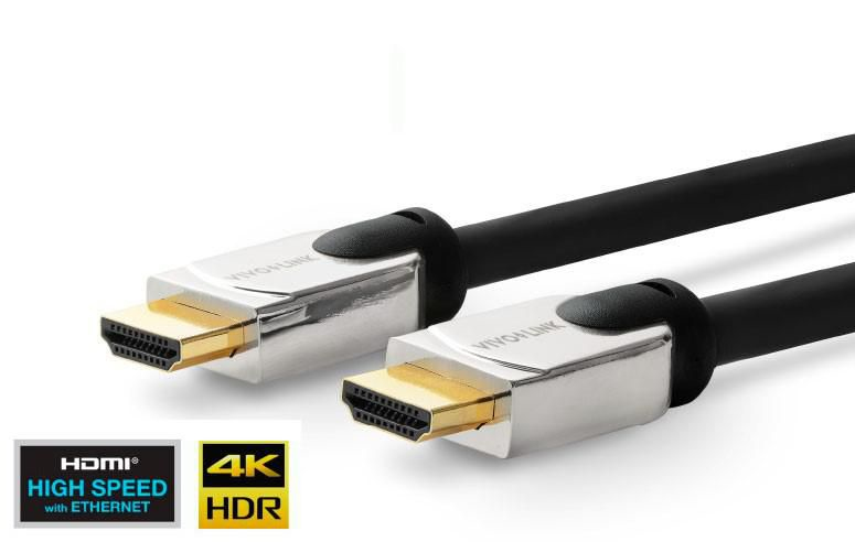 Photos - Cable (video, audio, USB) Vivolink Pro HDMI Cable Metal Head 20m Ultra Flexible HDMI 2.0 4K PROHDMIH 