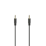Hama Flexi-Slim audio cable 0.75 m 3.5mm Black
