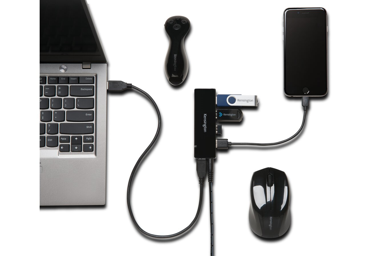Kensington UH4000C USB 3.0 4-Port Hub + Charging