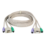 Videk SVGA/PS2 Monitor Mouse Keyboard Extension Cable Set 2Mtr