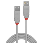 Lindy 36715 USB-kabel USB 2.0 5 m USB A Grijs