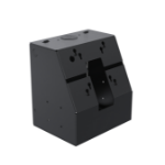 Ergonomic Solutions SpacePole Kiosk SPK110-02 POS-systeemaccessoire Middenmodule Zwart Metaal 75 x 75 mm 100 x 100 mm