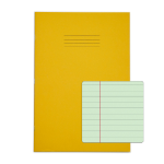 Rhino Special Ex Book A4 48 page Yellow with Tinted Green Paper F8M (Pack of 50)