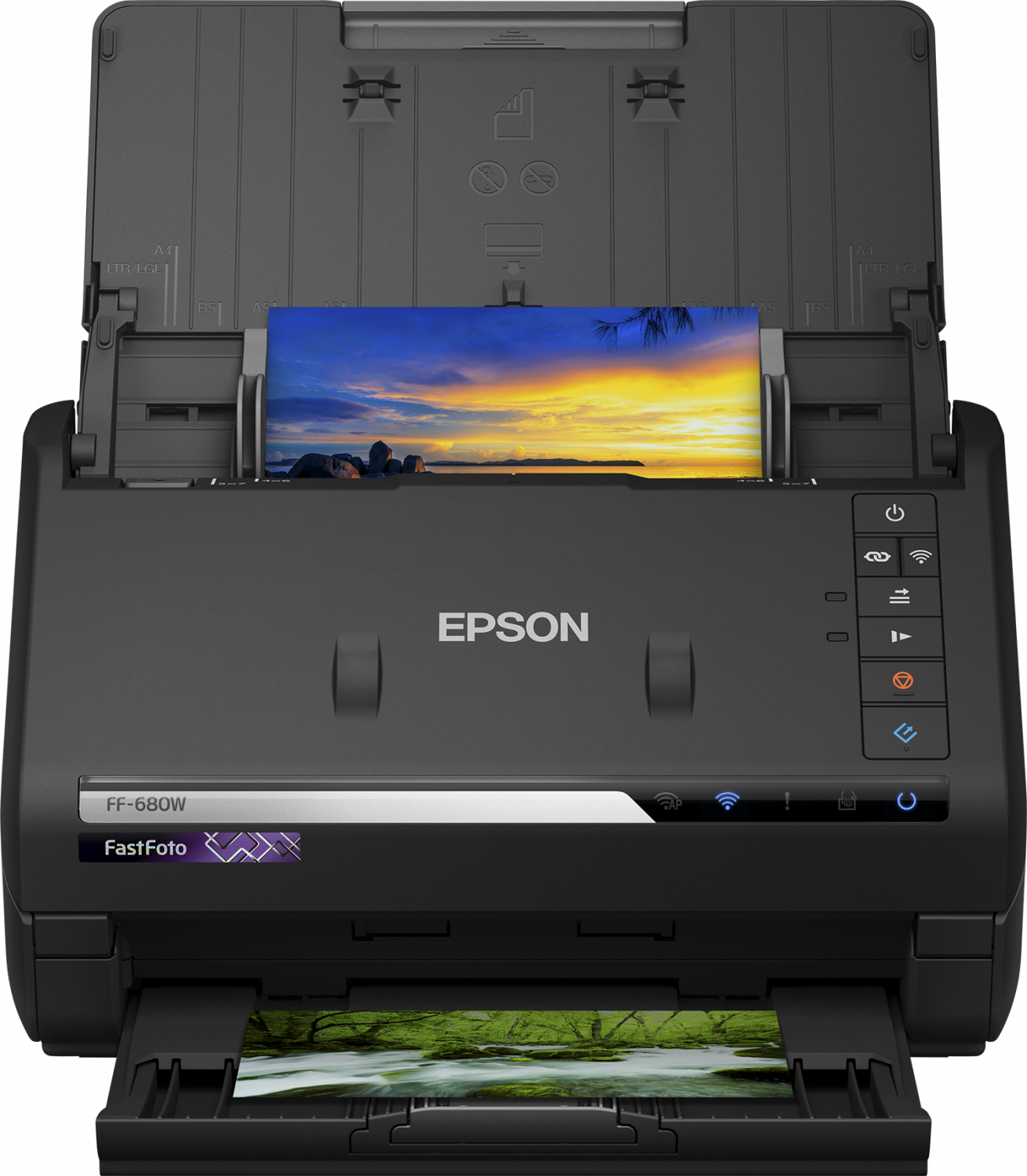 Image of Epson FF-680W Sheet-fed scanner 600 x 600 DPI A4 Black