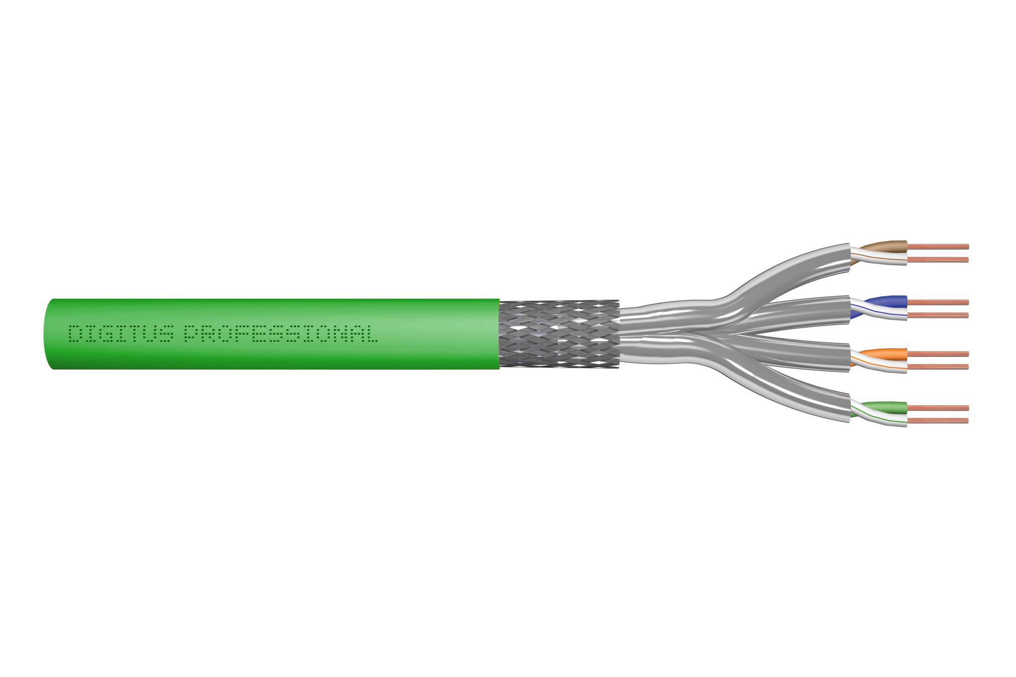 Image of Digitus CAT 8.2 S/FTP installation cable, 100 m, Simplex, Dca