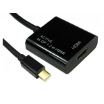 FDL 0.2M MINI DISPLAY PORT TO HDMI ADAPTER M-F - ACTIVE