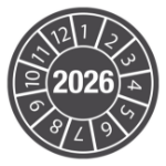 Brady DATE INSPECTION LBLS B-429 2026 - DIA 20 self-adhesive label Round Permanent Grey, White 28 pc(s)