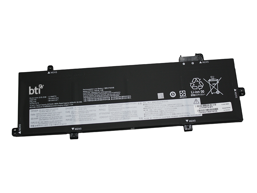 BTI 88Wh 4 cell 5B11M90037 compatible battery for LENOVO 21K90017US 21