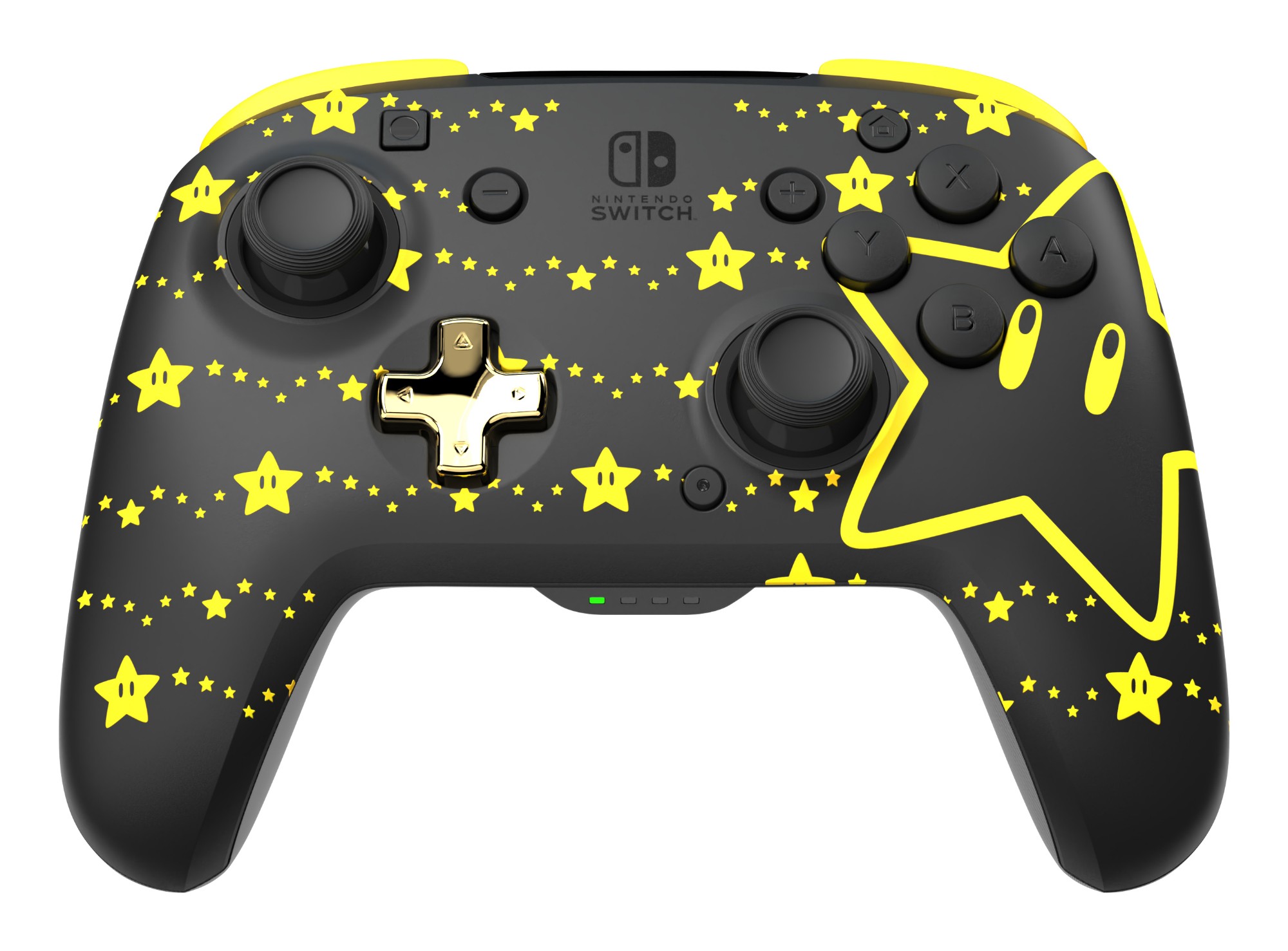 PDP REMATCH GLOW Black. Yellow Gamepad Analogue / Digital Nintendo Swi