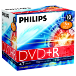 Philips DVD+R 16x 4.7GB / 120min JC(10) 4,7 GB 10 stuk(s)